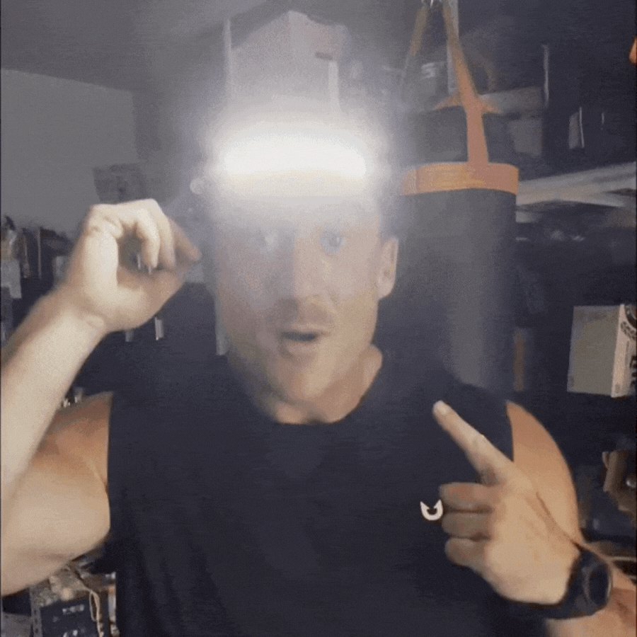 Floame headlamp red mode