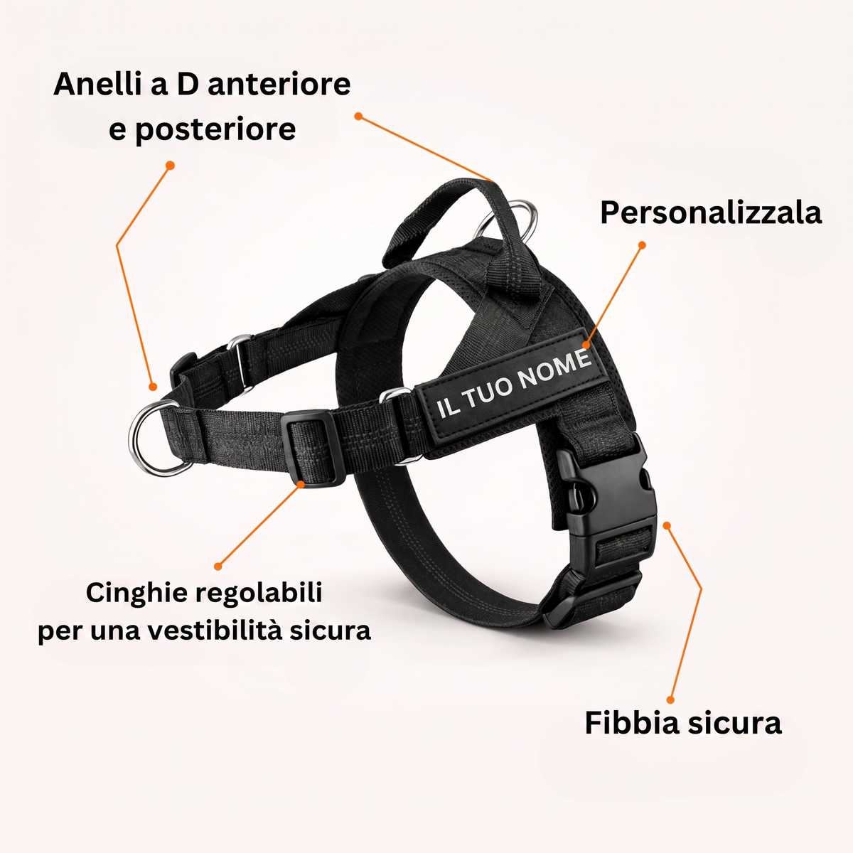 Floame Pettorina Anti-Tiro per Cani