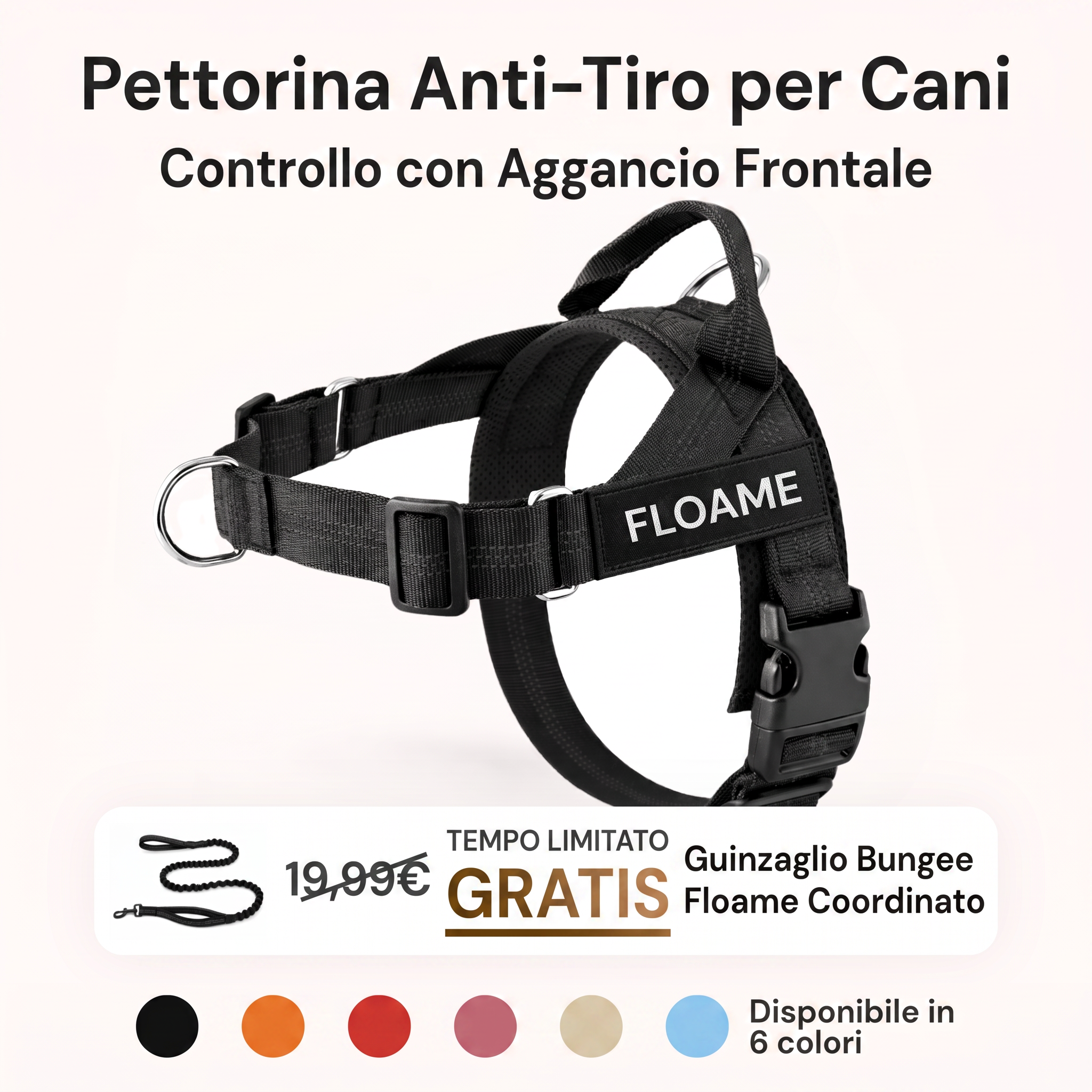 Floame Pettorina Anti-Tiro per Cani